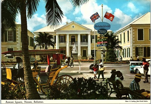 Vintage postcard rawson square - rawson,